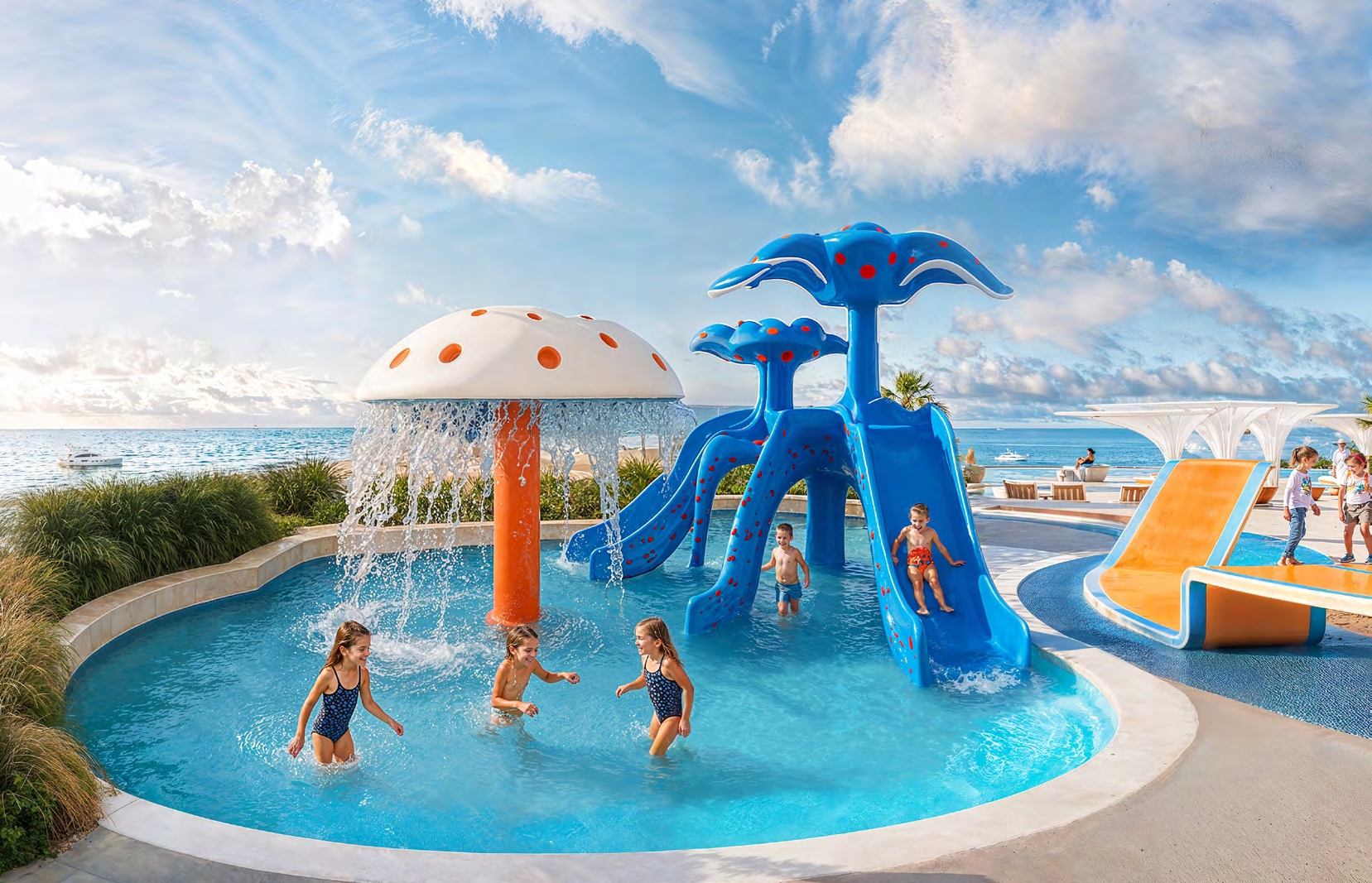 Family pool at Breez