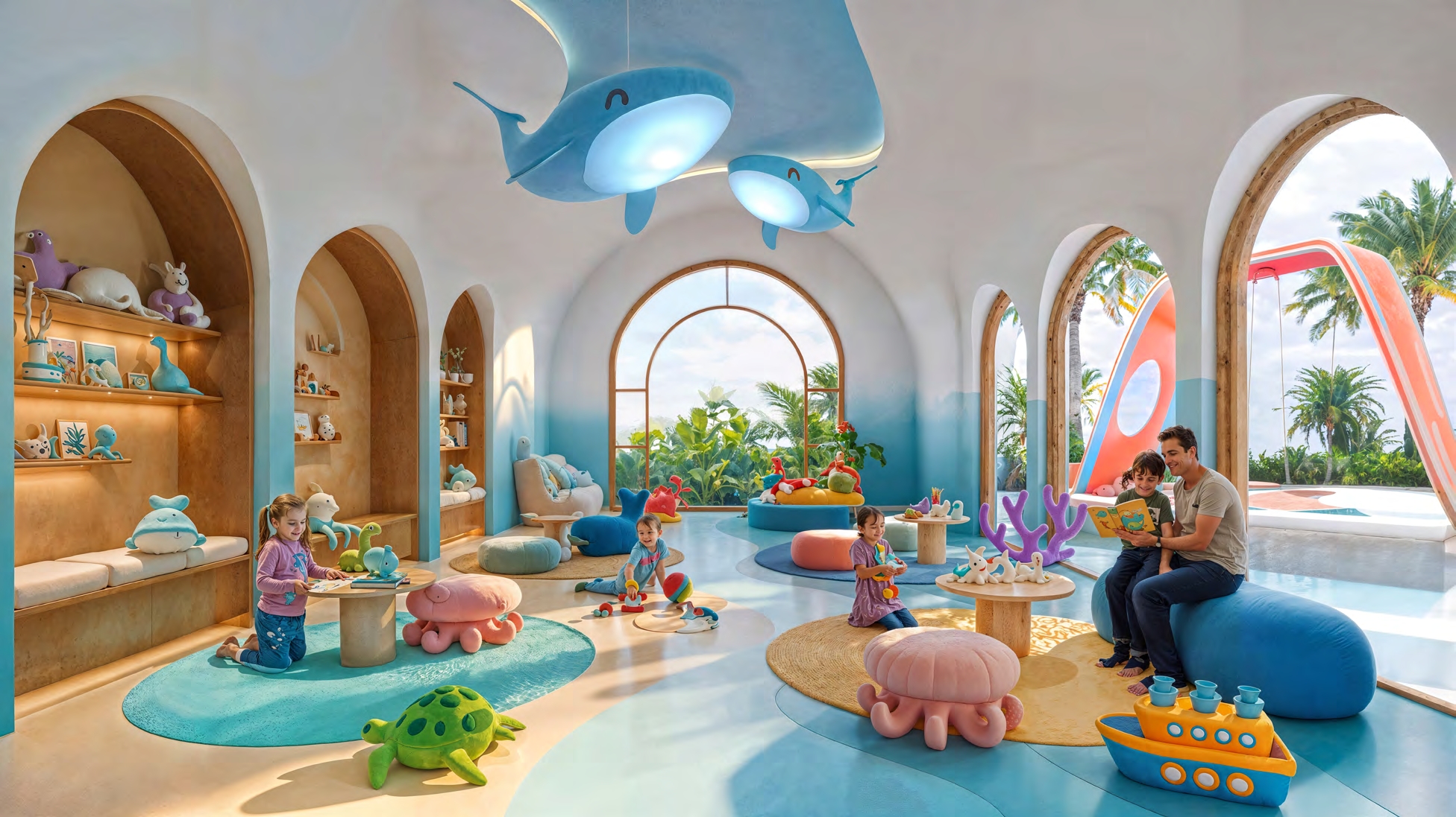 Children's indoor play area