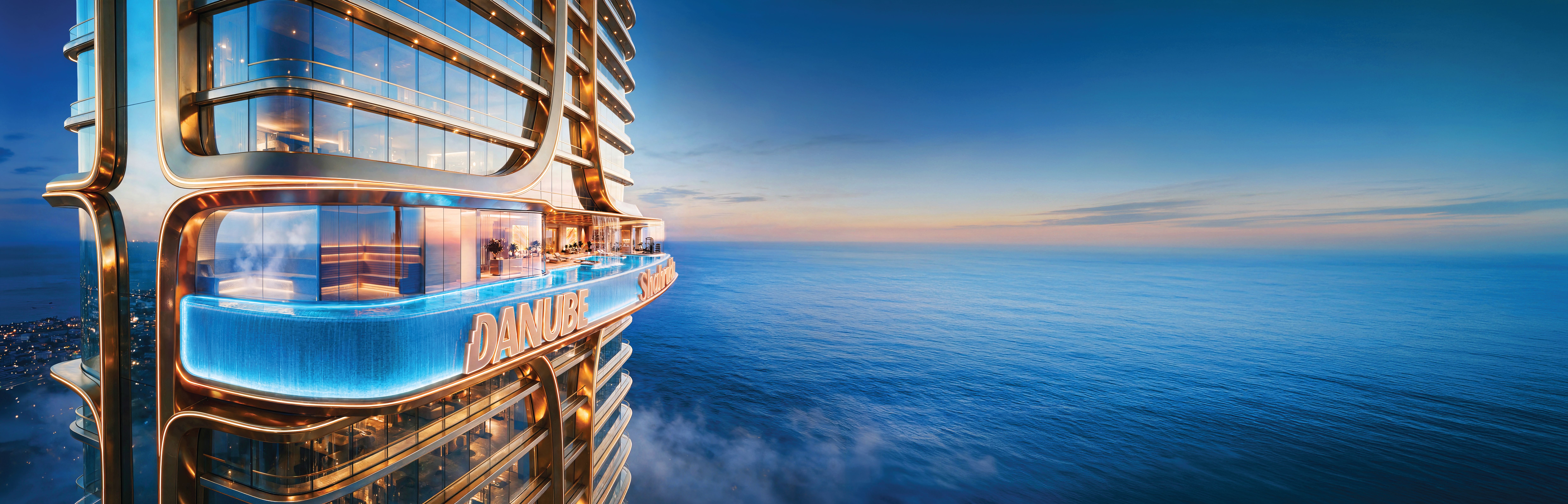 Shahrukhz tower above the Arabian Gulf