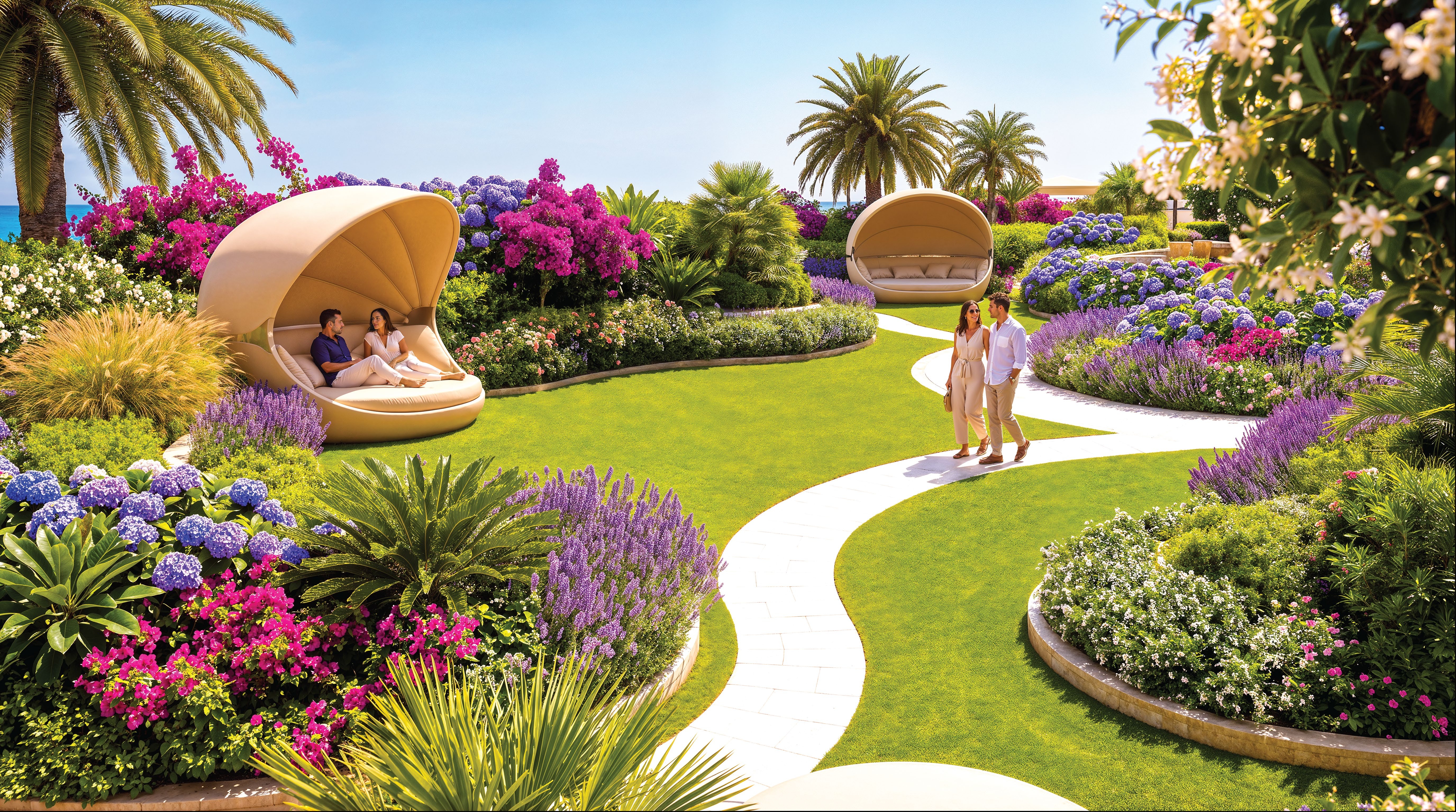 Landscaped resident garden