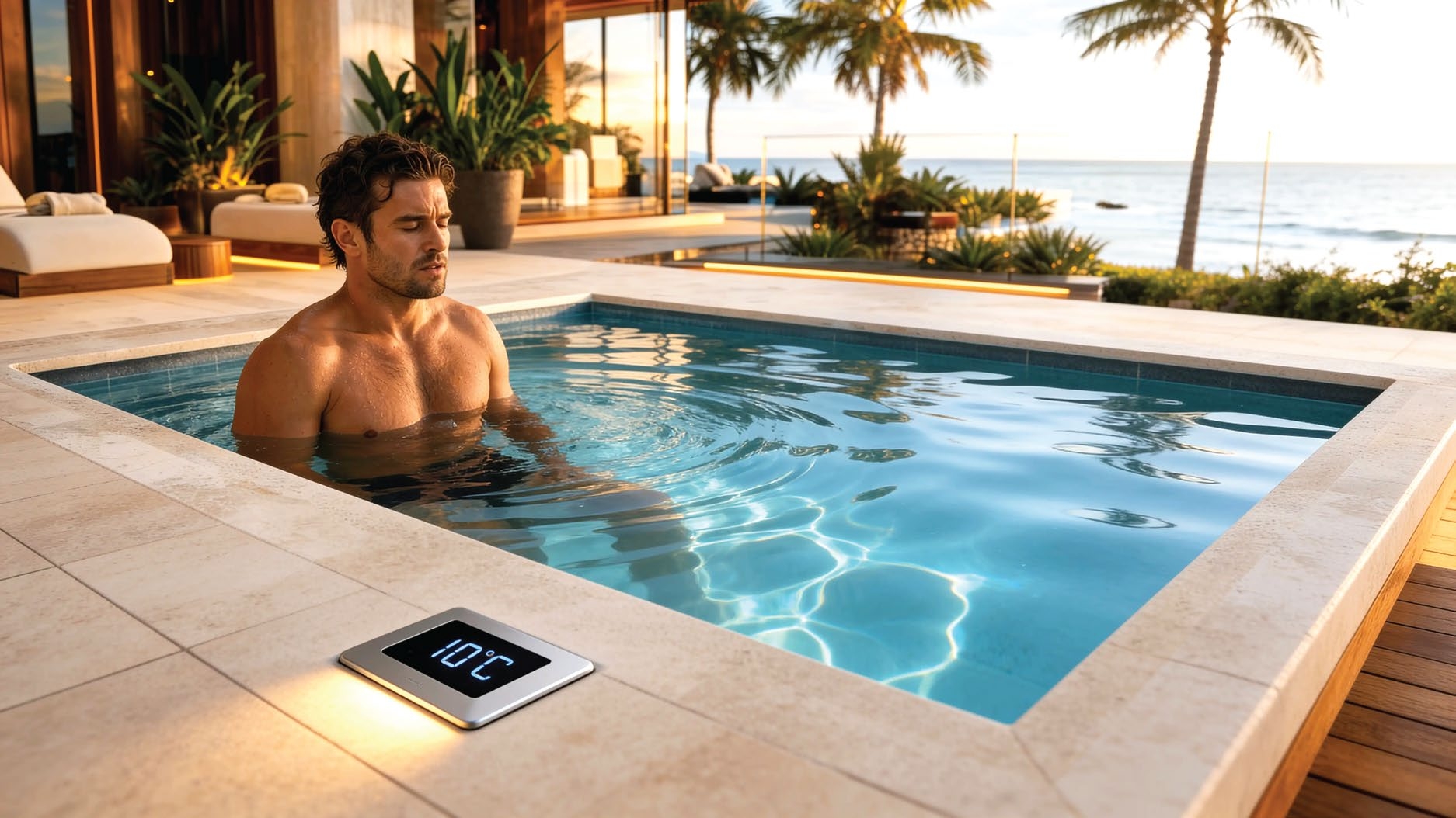 Swimming pool and relaxation deck