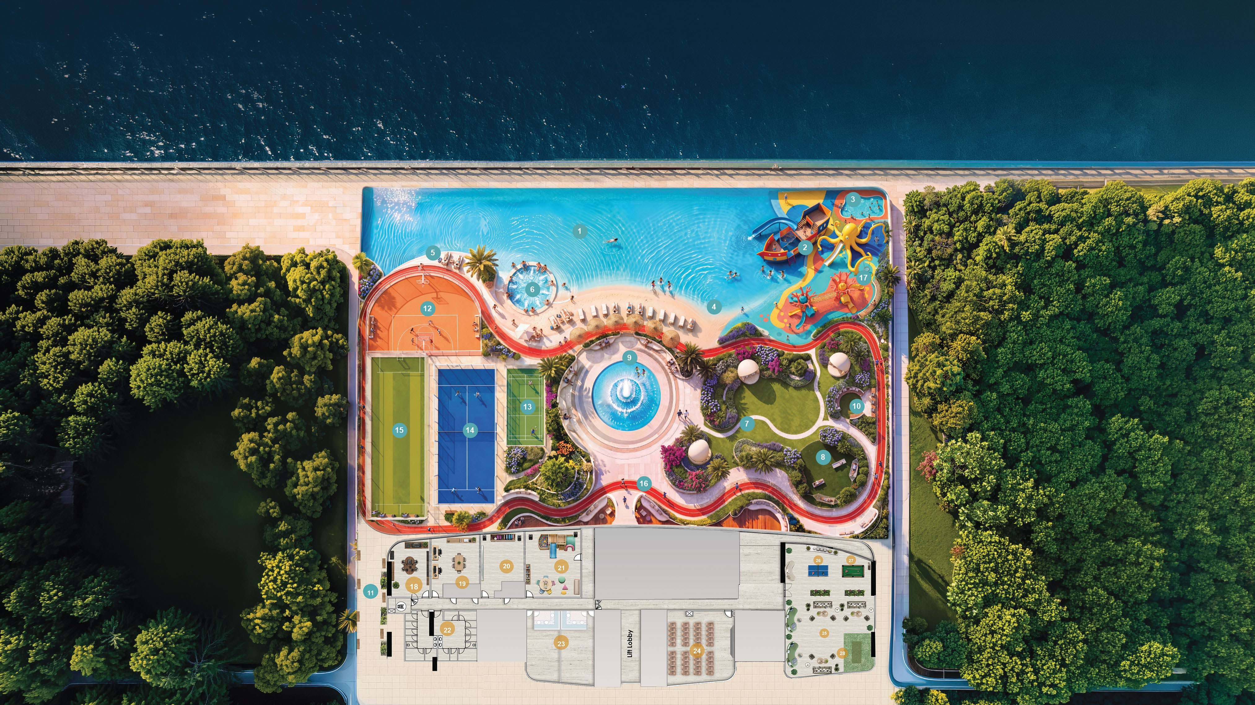 Family-friendly outdoor pool