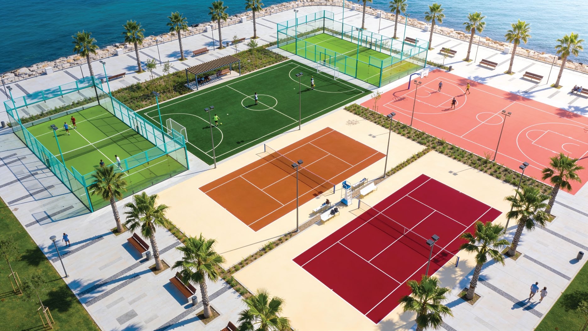 Outdoor sports court